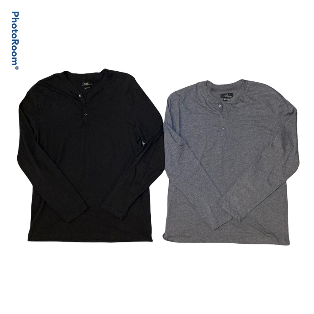 2 long sleeve zara shirts